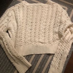 Super soft cropped sweater, size M